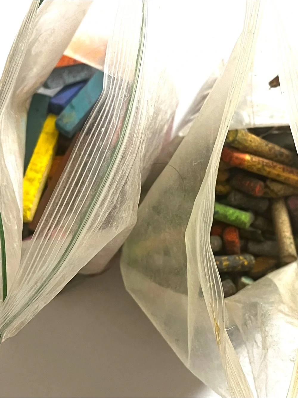 14 ounces of Assorted Oil Pastels / Chalk pastel Sticks - Multicolor Set.